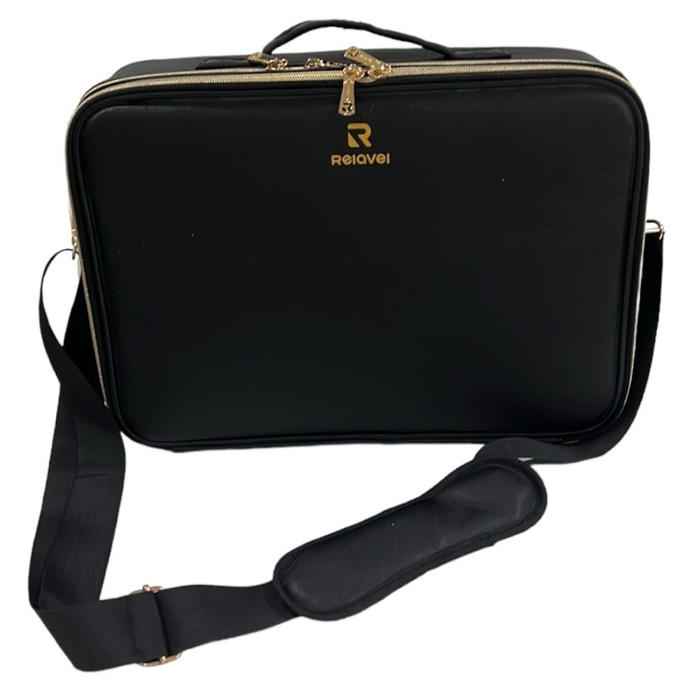 ‼️SOLD‼️Relavel Travel Makeup Train Case 13.8” Large - Picture 11 of 15